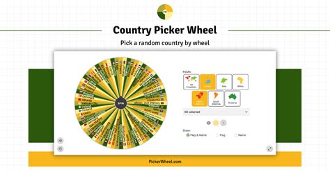 random country spinner|Random wheel to pick a country in the world .